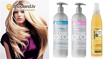 BYPHASSE PRO šampūni (1L) vai eliksīrs ar keratīnu skaistiem un koptiem matiem