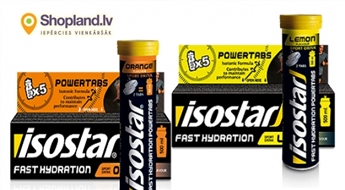Шипучие таблетки Isostar Powertabs Лимон или оранжевый