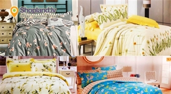 100% kokvilnas satīna gultas veļas komplekti ar vintāžas dizainu (200 x 220 vai 160 x 200 cm)