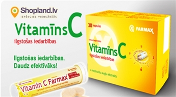 FARMAX: Vitamīns C Tavas ģimenes veselībai! Kapsulas vai putojošs dzēriens