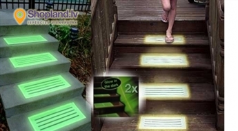 Fluoriscējošs paklājiņš pakāpieniem Stair mat (2 gab.)!